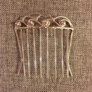 Silver Wave Hair Comb
